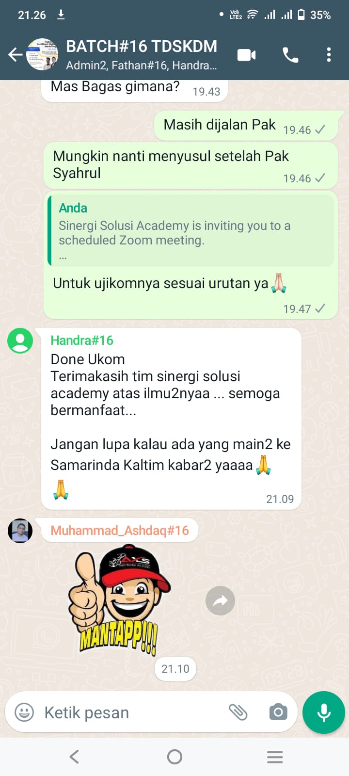 Pelatihan dan sertifikasi bnsp