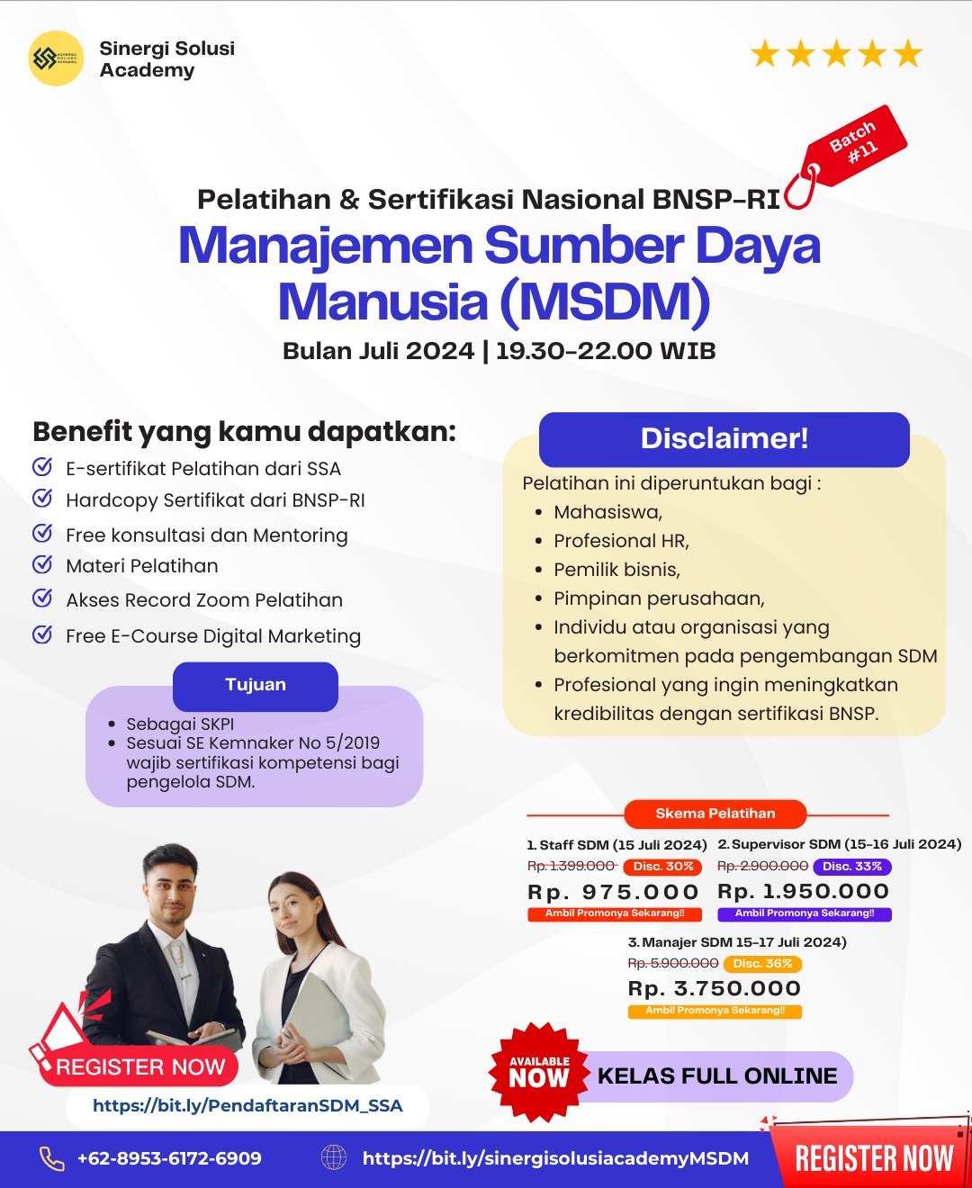 Pelatihan dan sertifikasi bnsp