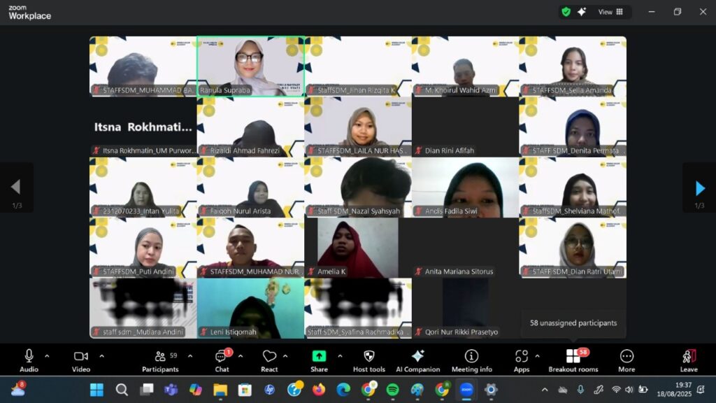 pelatihan staff SDM BNSP