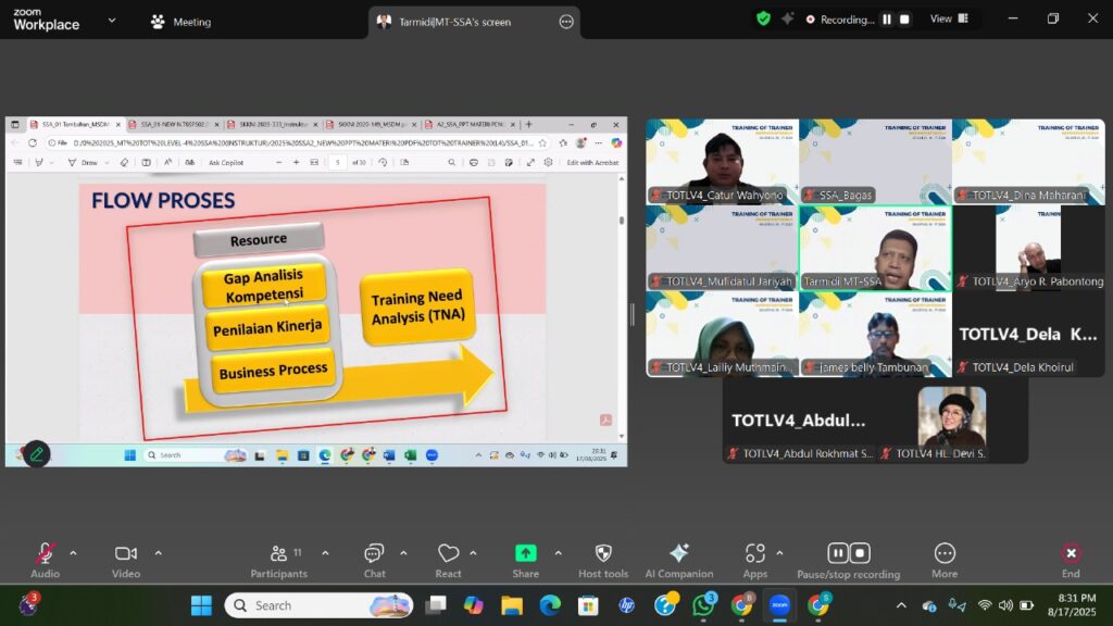 pelatihan Training of Trainer BNSP