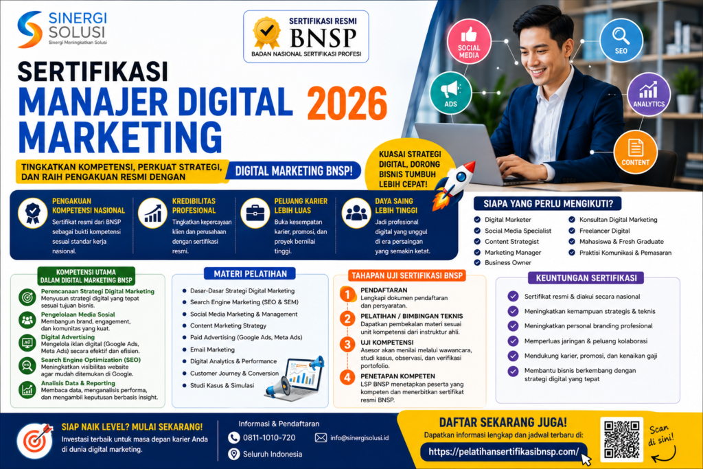 Manajer Pemasaran Digital BNSP