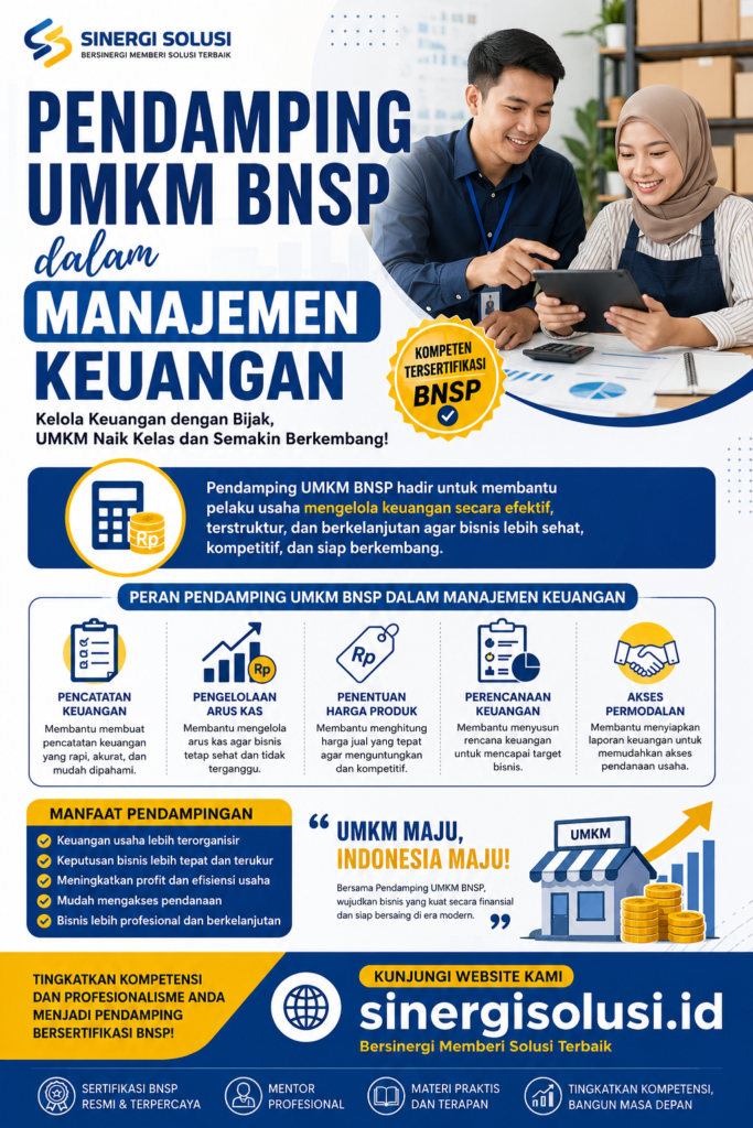 Pendamping UMKM BNSP Manajemen Keuangan
