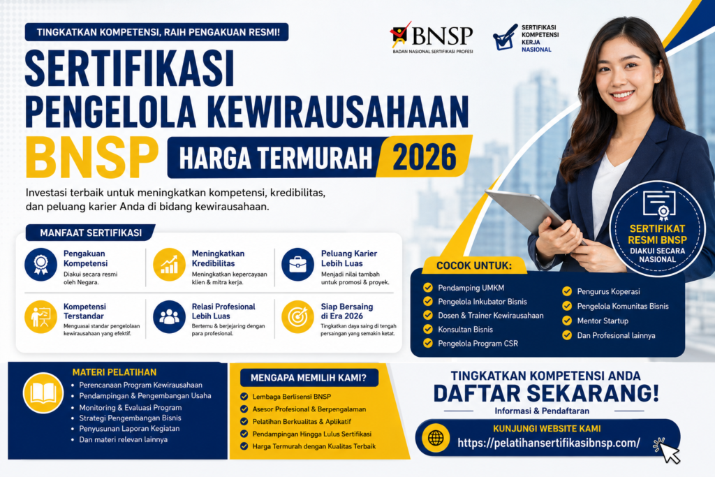 pengelola kewirausahaan bnsp