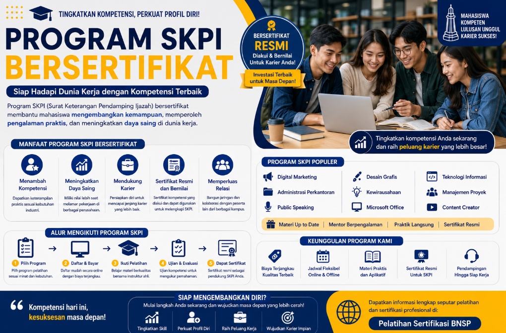 Program SKPI Bersertifikat untuk Meningkatkan Kompetensi Mahasiswa
