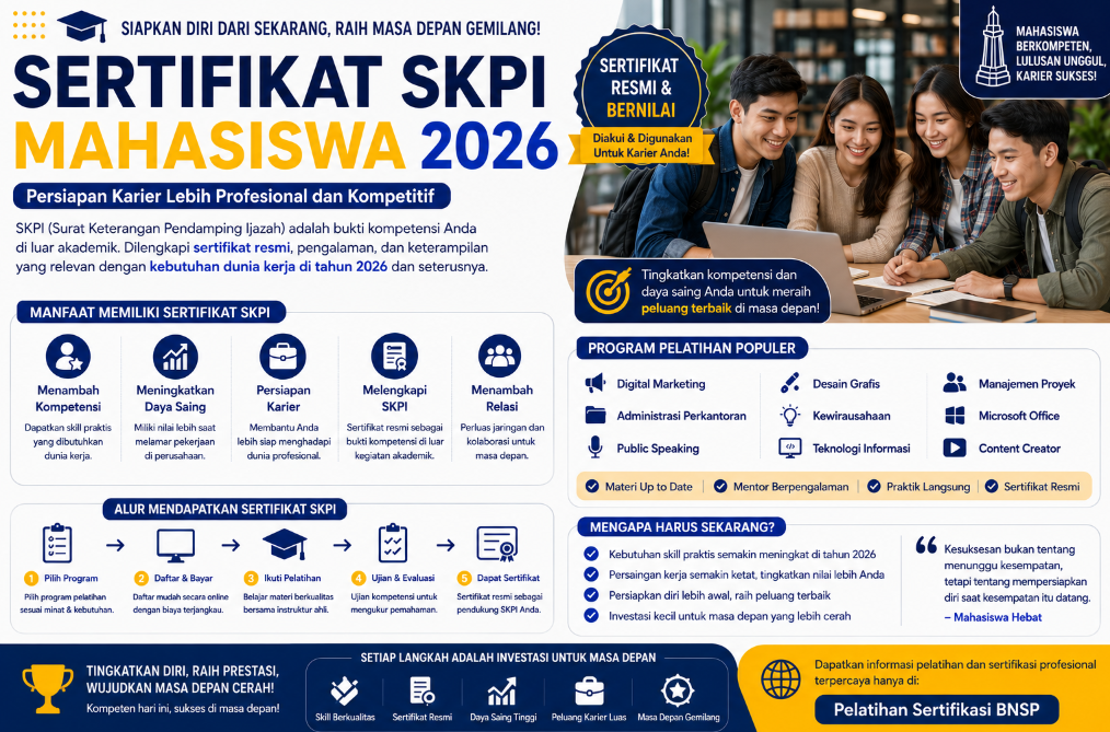 Sertifikat SKPI Mahasiswa 2026