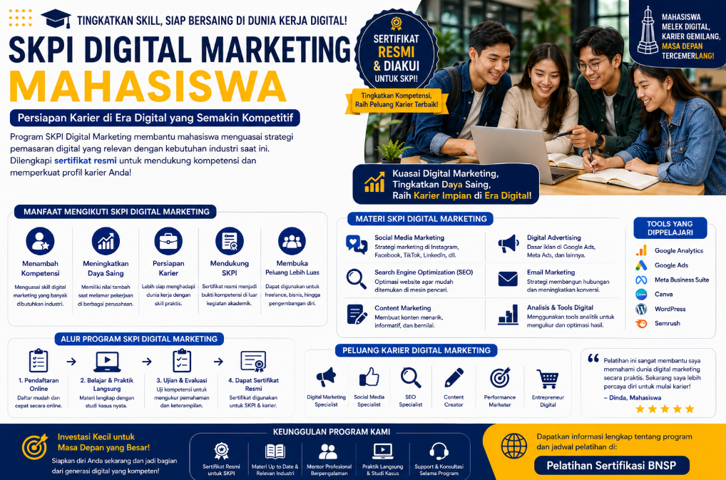 SKPI Digital Marketing Mahasiswa 2026