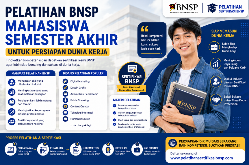 Pelatihan BNSP Mahasiswa Akhir 2026