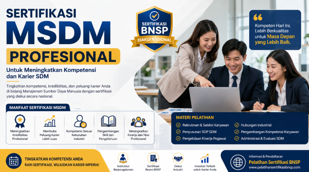 Sertifikasi BNSP MSDM Profesional