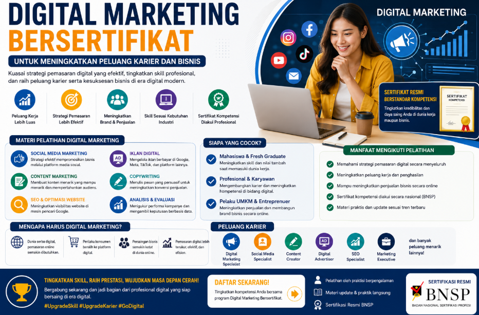 Digital Marketing Bersertifikat