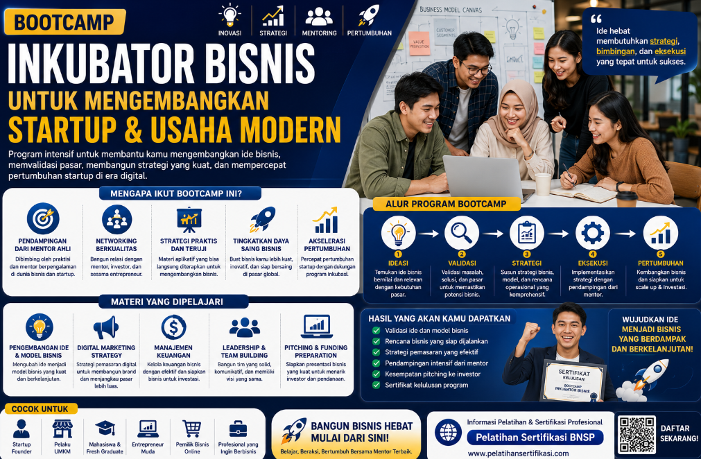 Bootcamp Inkubator Bisnis untuk Mengembangkan Startup dan Usaha Modern