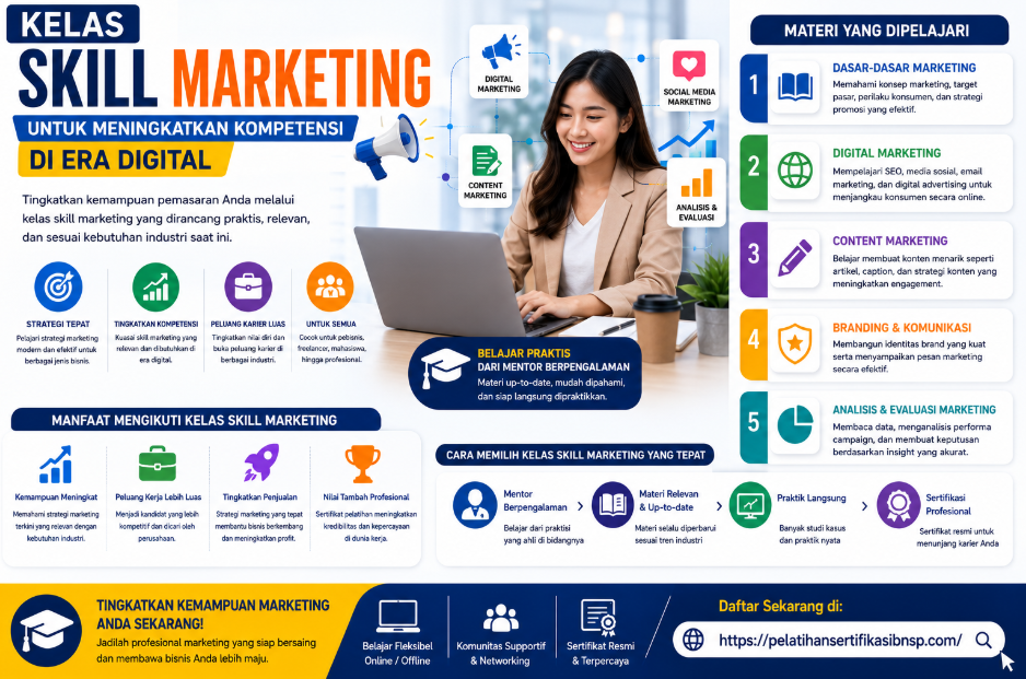 Kelas Skill Marketing 2026 Terbaru