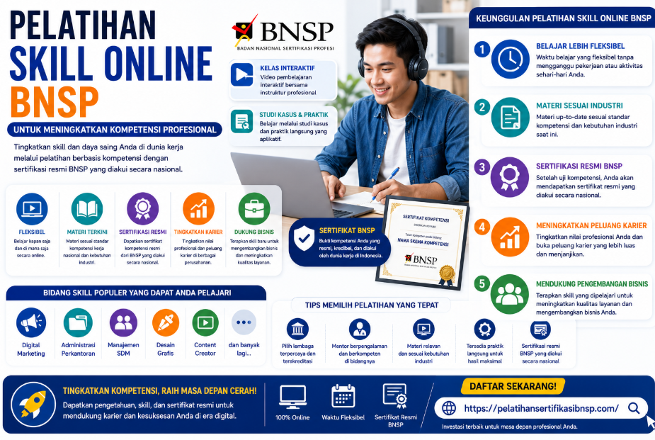 Pelatihan Skill Online BNSP 2026