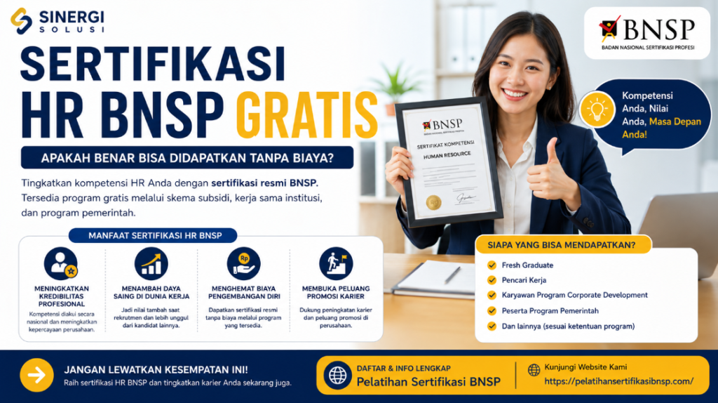 Sertifikasi HR BNSP Gratis