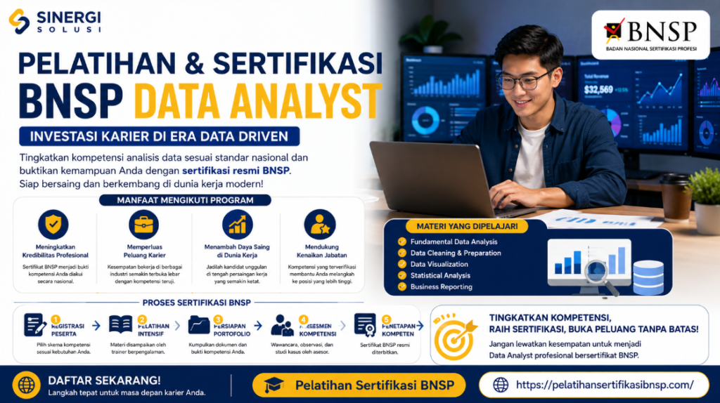 Apa Itu Pelatihan dan Sertifikasi BNSP Data Analyst?
