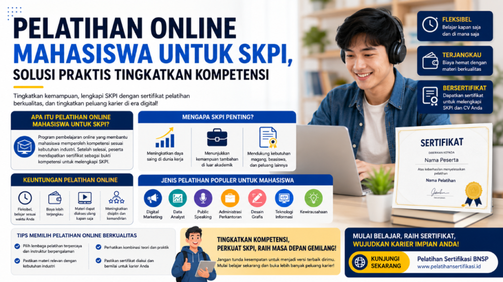 Pelatihan Online Mahasiswa untuk SKPI, Solusi Praktis Tingkatkan Kompetensi