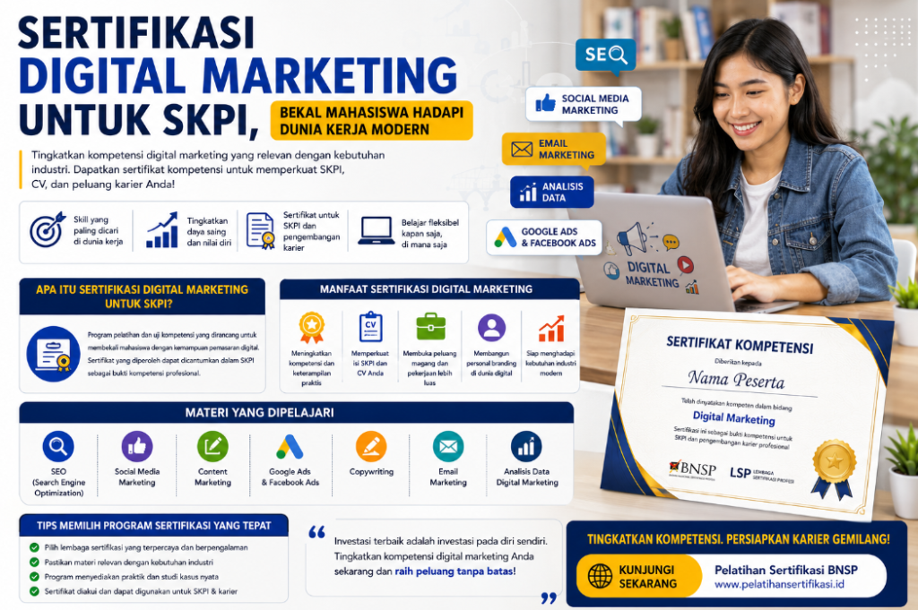 Sertifikasi Digital Marketing untuk SKPI