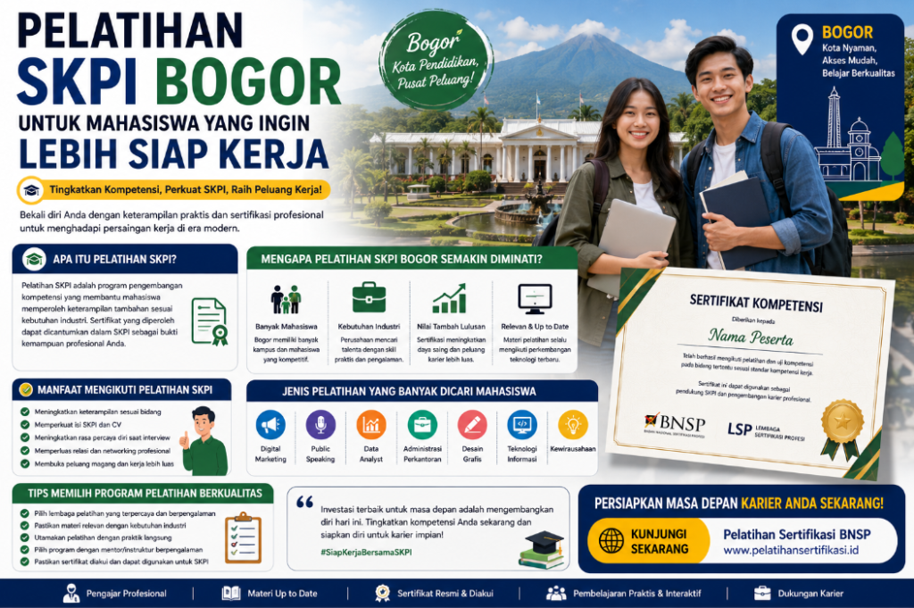 Pelatihan Sertifikasi SKPI DI Bogor