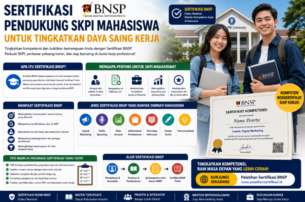 Sertifikasi BNSP Pendukung SKPI Mahasiswa