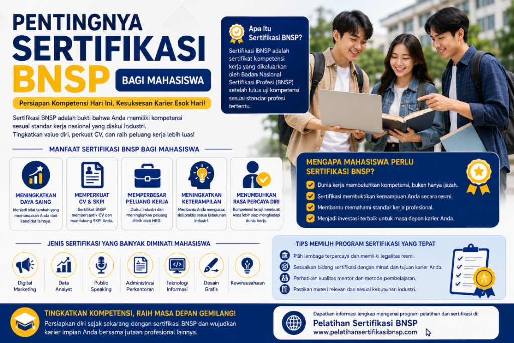 Pentingnya Sertifikasi BNSP bagi Mahasiswa