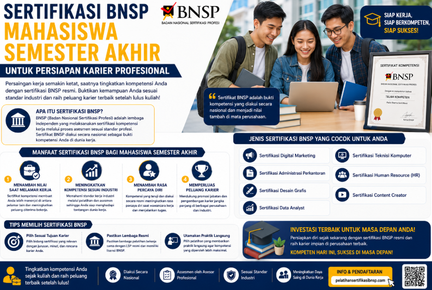 Sertifikasi BNSP Mahasiswa Semester Akhir
