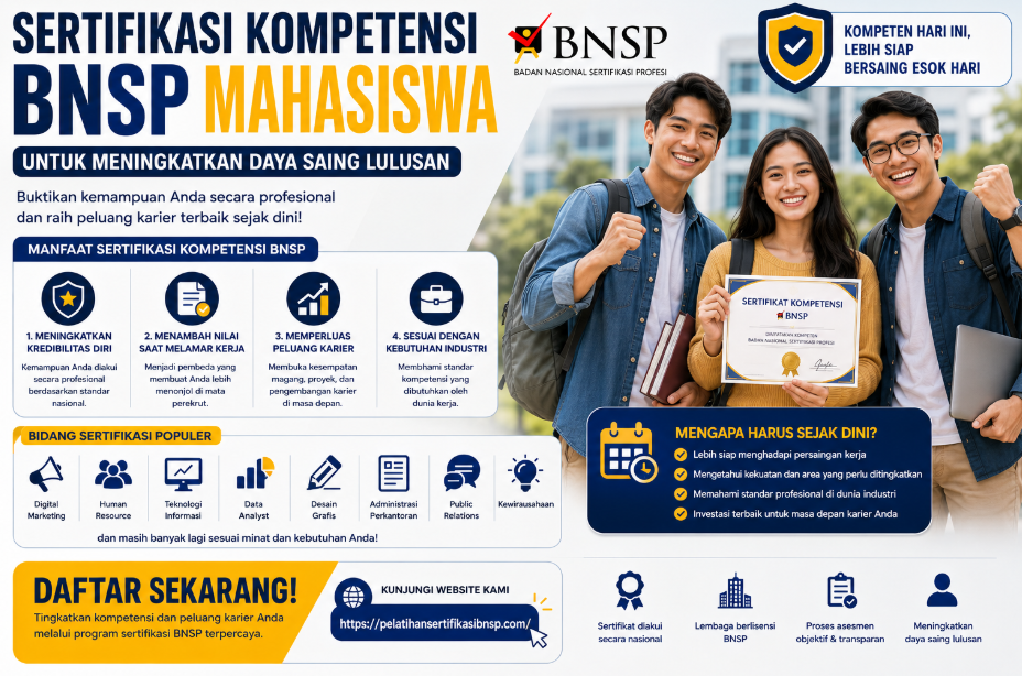 Sertifikasi Kompetensi BNSP Skill