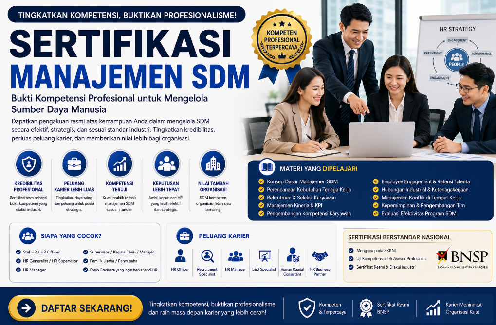 Sertifikasi Skill Manajemen SDM