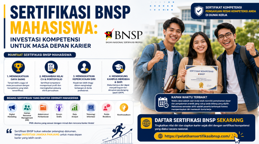 Mengapa Sertifikasi BNSP Mahasiswa Semakin Penting?
