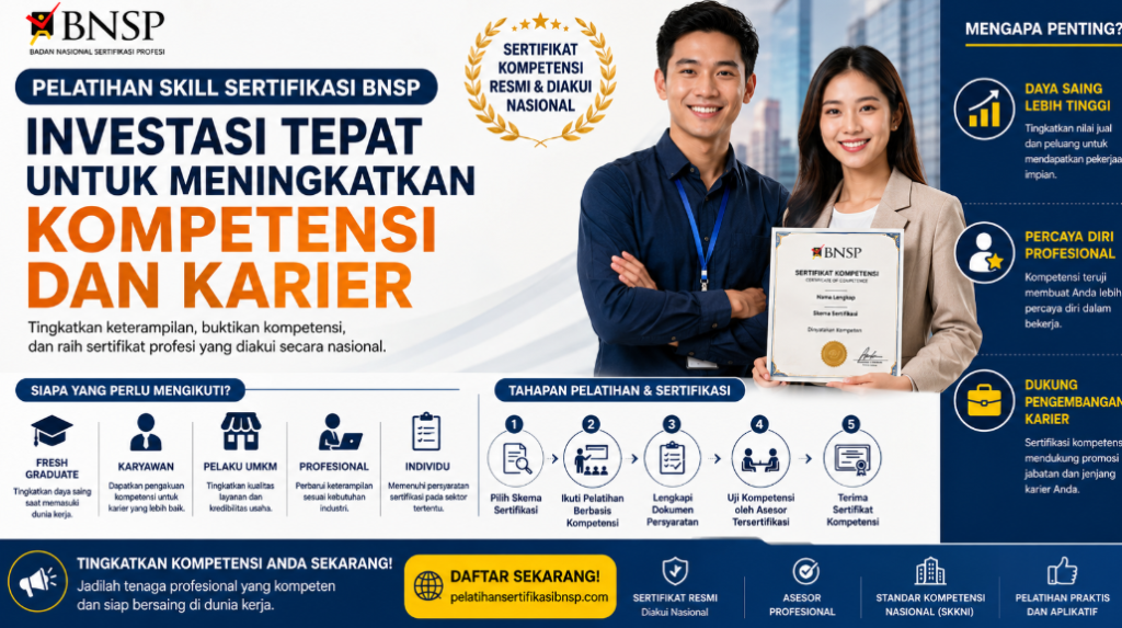 Pelatihan Skill Sertifikasi BNSP