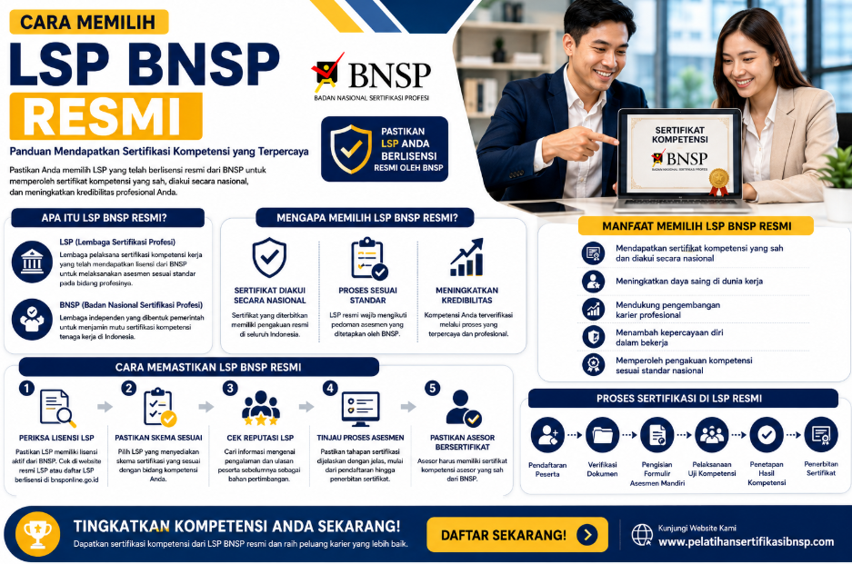 Cara Memilih LSP BNSP Resmi