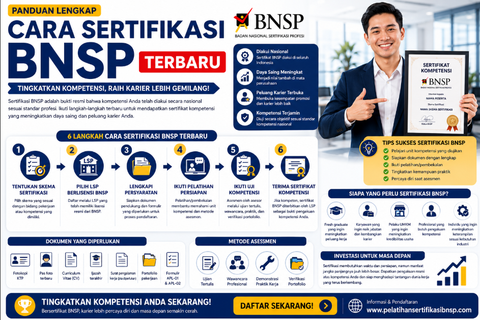 Sertifikasi Skill BNSP Terbaru