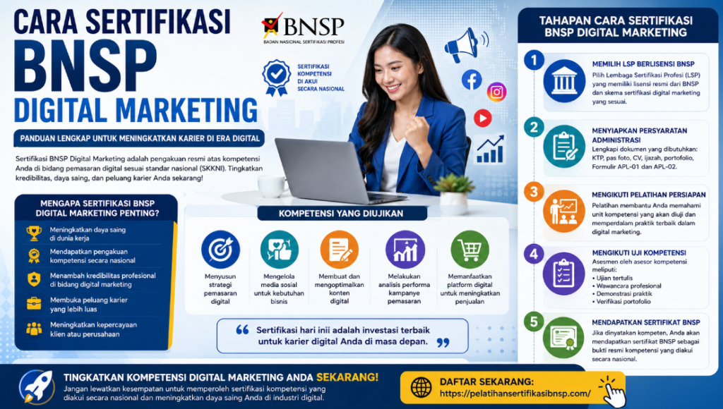 Sertifikasi BNSP Skill Digital Marketing