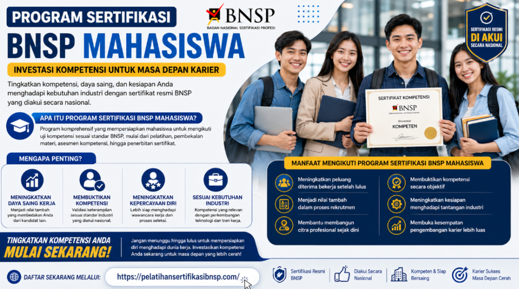 Program Sertifikasi BNSP Mahasiswa
