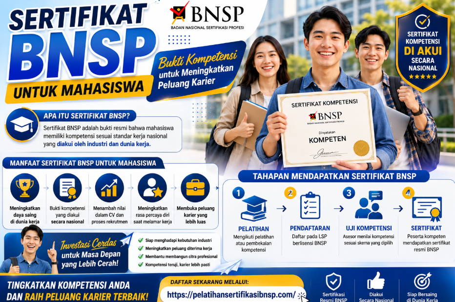 Sertifikat BNSP Skill Mahasiswa