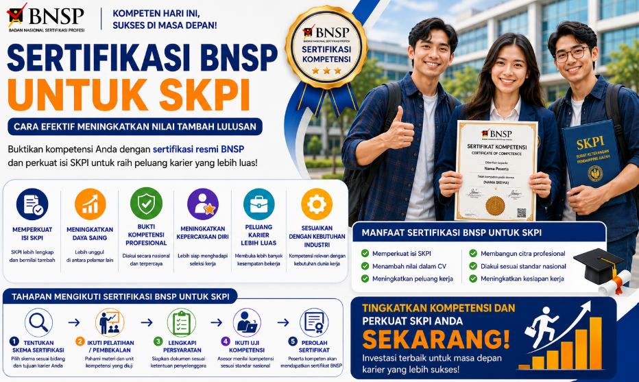 Sertifikasi Skill BNSP SKPI