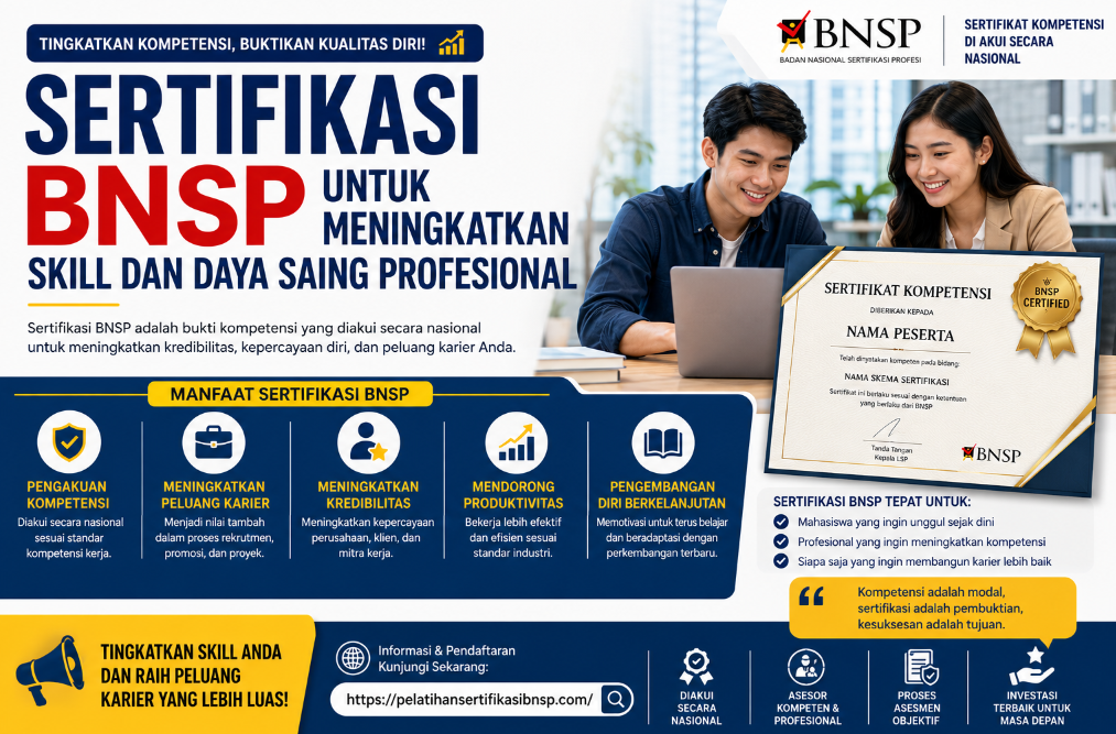 Sertifikasi BNSP Meningkatkan Skill