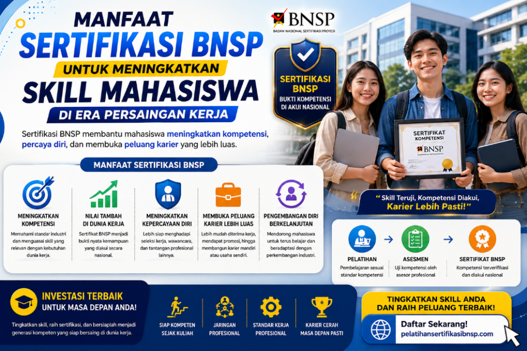 Manfaat Sertifikasi BNSP untuk Meningkatkan Skill