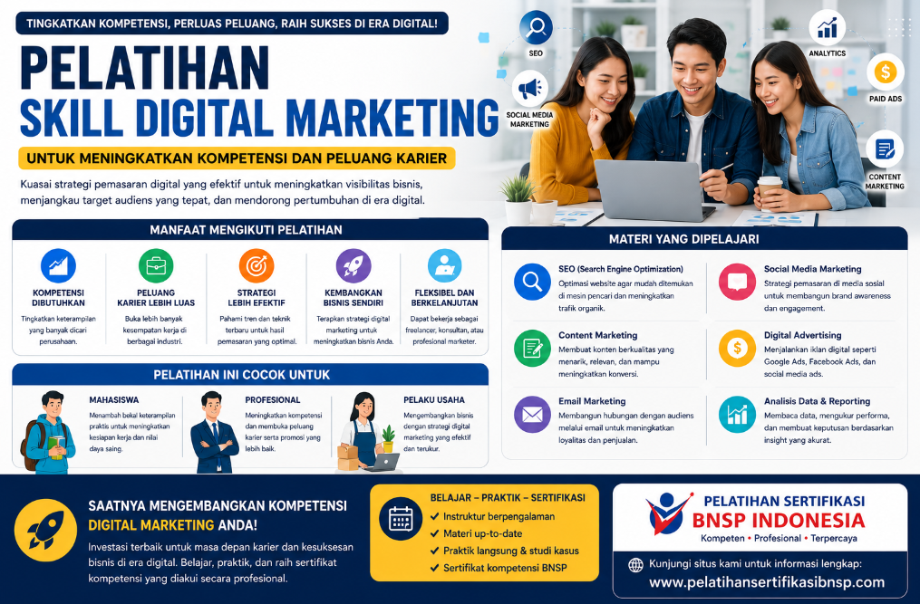 Pelatihan Skill Digital Marketing