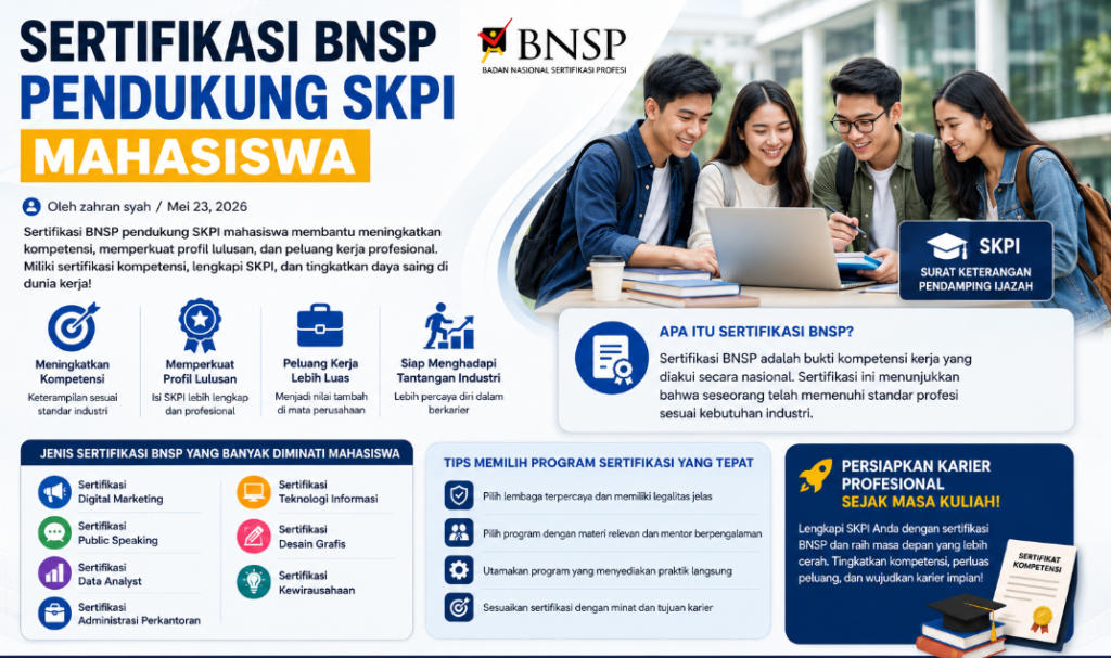 Skill Sertifikasi Pendukung SKPI Mahasiswa