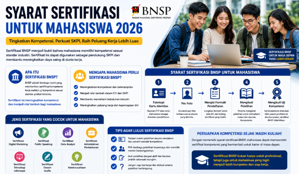 Syarat Sertifikasi untuk Mahasiswa 2026