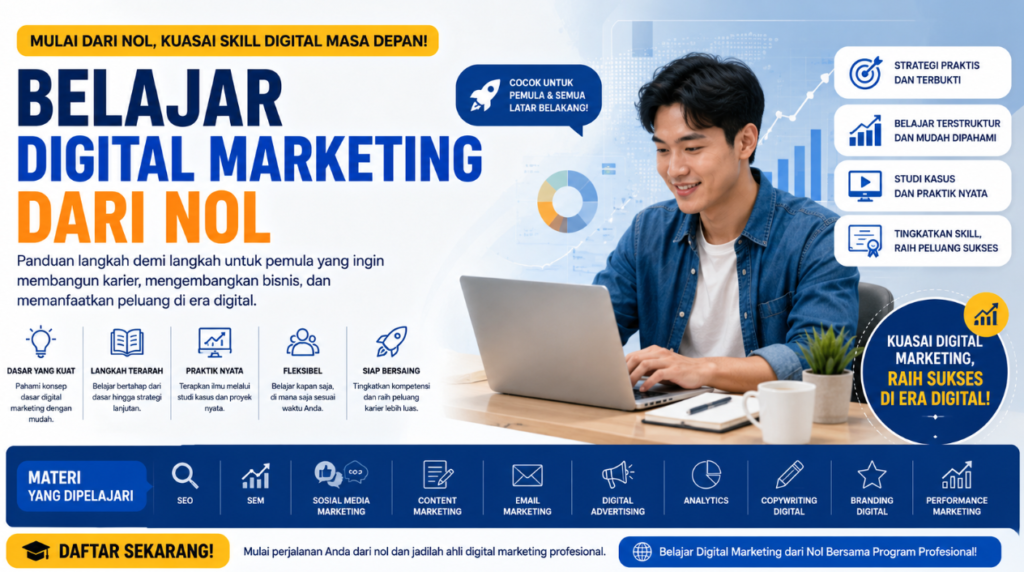 Belajar Skill Digital Marketing dari Nol